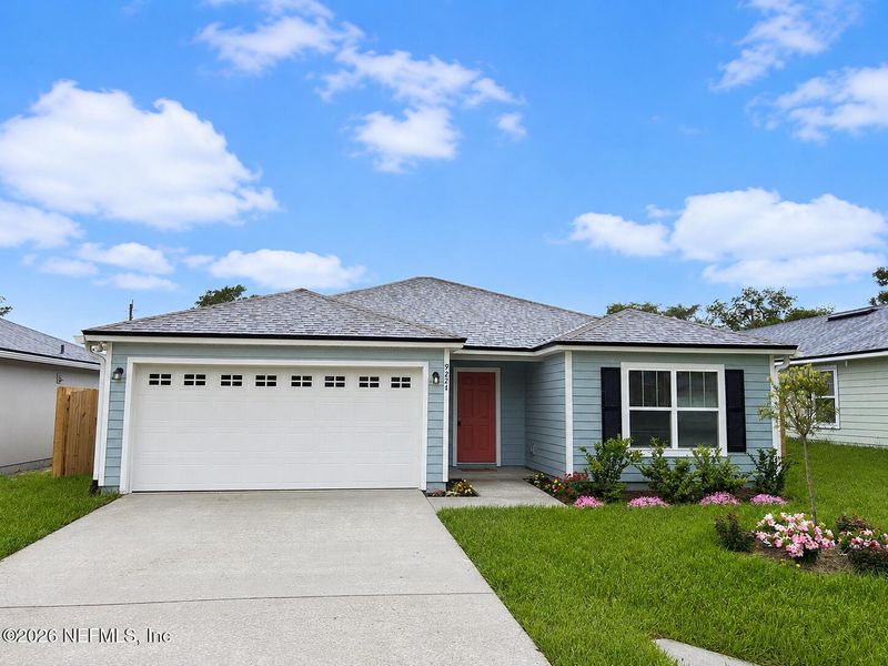 Front exterior of a new home in , Jacksonville, FL, highlighting curb appeal (Image 2). Front exterior of a new home in , Jacksonville, FL, highlighting curb appeal (Image 2).