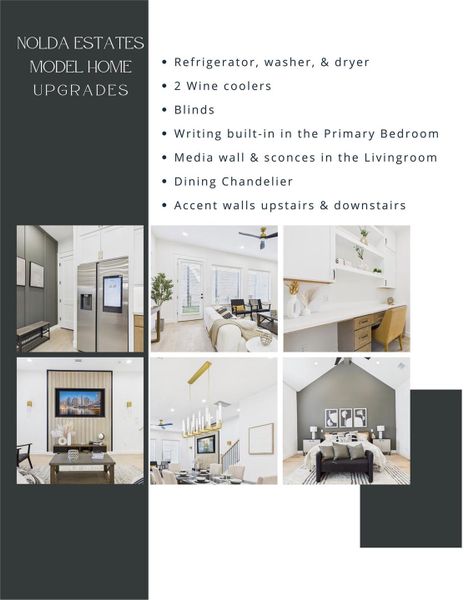 Model Home Upgrades, buyers can add each and every of the upgrades.