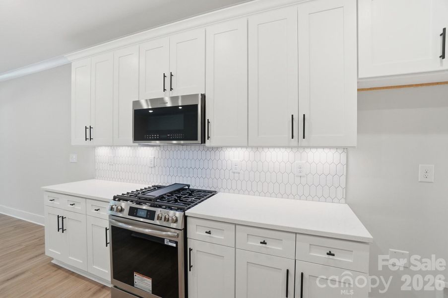 Furnished interior view inside a new home in Blythe Mill Townhomes, Waxhaw (Image 12).