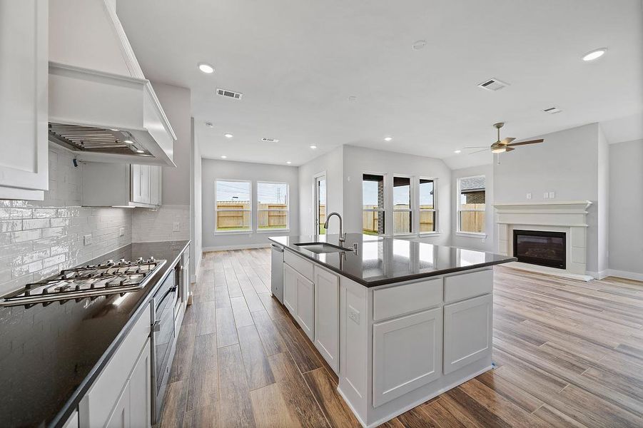 Representative furnished interior of a home built from the Sunflower by Caldwell Homes in The Highlands, Porter (Image 10). Representative furnished interior of a home built from the Sunflower by Caldwell Homes in The Highlands, Porter (Image 10).
