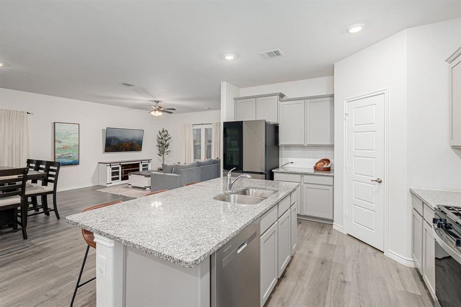 Furnished interior view inside a new home in , Aubrey (Image 15).