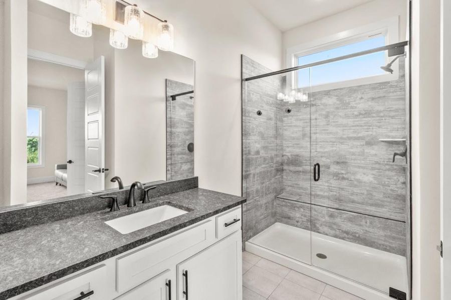 Furnished interior view inside a new home in , Flowery Branch (Image 8).
