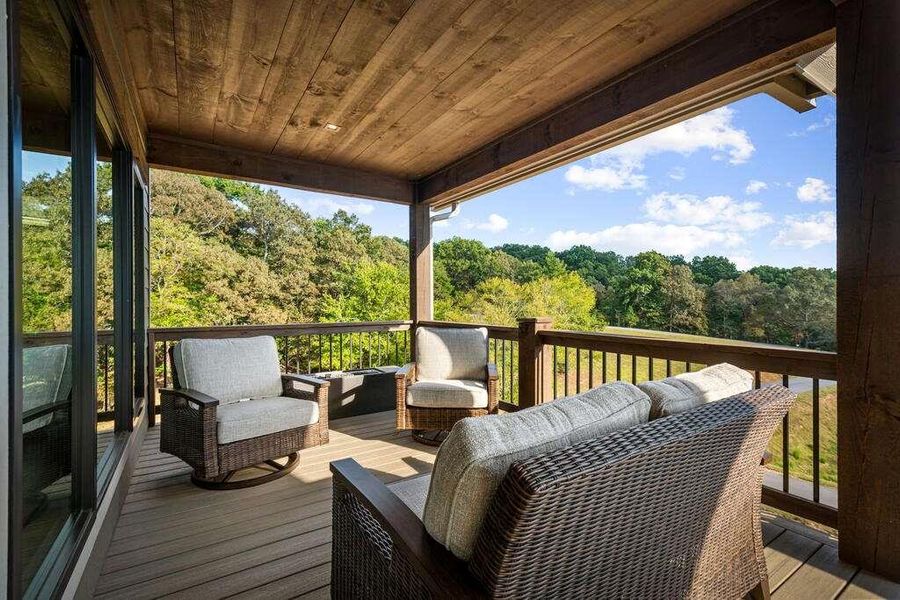 Exterior details and patio area of a home in , Blue Ridge (Image 38).