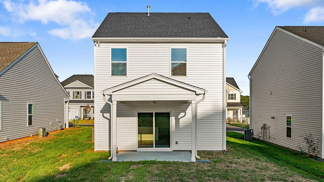 Exterior details and patio area of a home in Hanes Lake, Winston-Salem (Image 25). Exterior details and patio area of a home in Hanes Lake, Winston-Salem (Image 25).