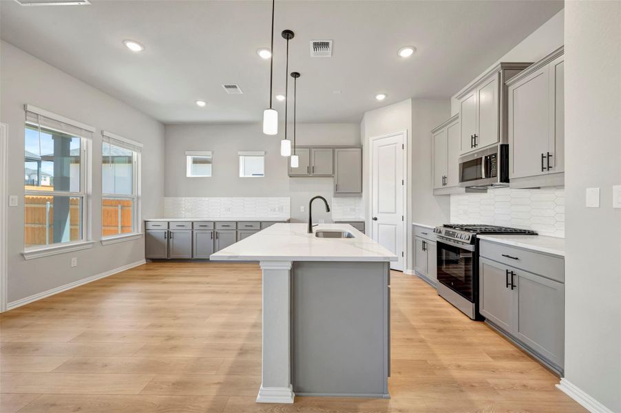 Furnished interior view inside a new home in Heritage, Dripping Springs (Image 7).