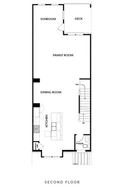2D floor plan layout for the The Childress by The Providence Group in Byers Park, Alpharetta, GA (Image 5).