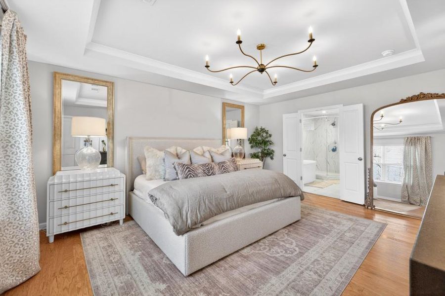 Furnished interior view inside a new home in Reunion, Flowery Branch (Image 39). Furnished interior view inside a new home in Reunion, Flowery Branch (Image 39).