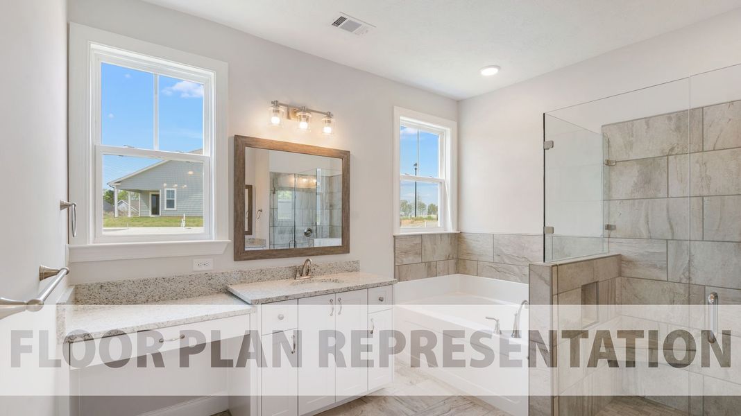 Representative furnished interior of a home built from the Crestwood by Ivey Homes in Windsor, North Augusta (Image 5).