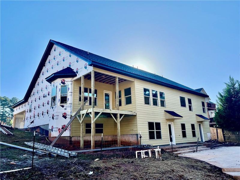 In-progress construction of a new home in , Conyers, GA (Image 6).