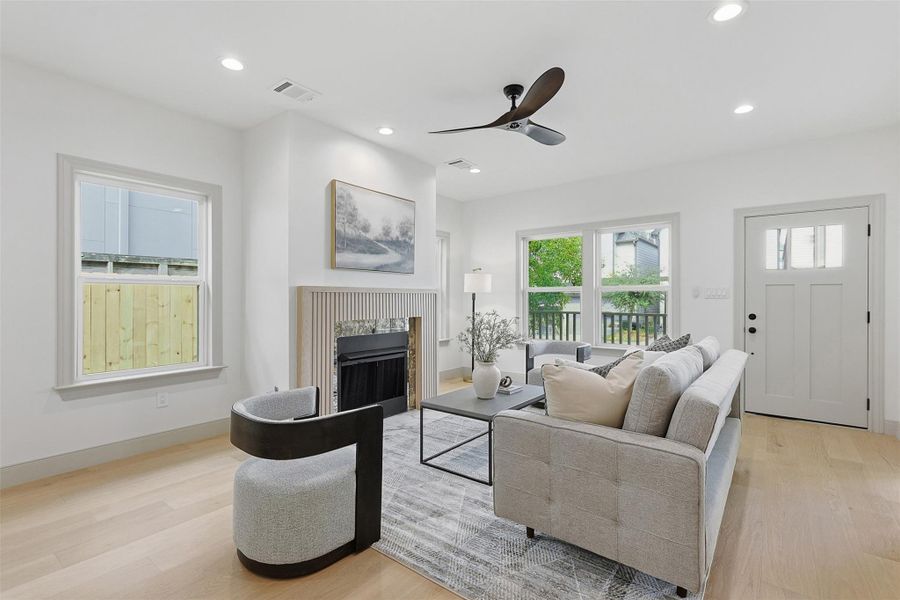 Furnished interior view inside a new home in , Houston (Image 7). Furnished interior view inside a new home in , Houston (Image 7).