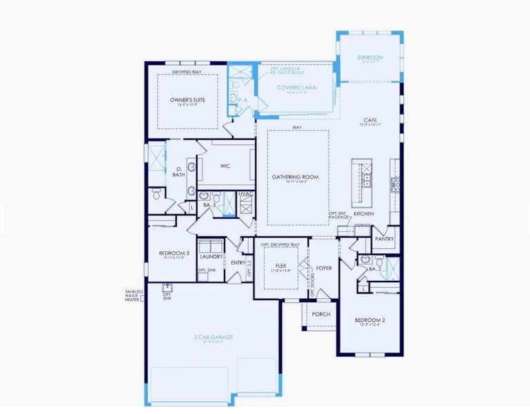 Furnished interior view inside a new home in Greyhawk Landing, Lake Worth (Image 17).