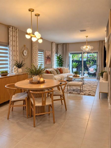 Furnished interior view inside a new home in , Florida City (Image 16).