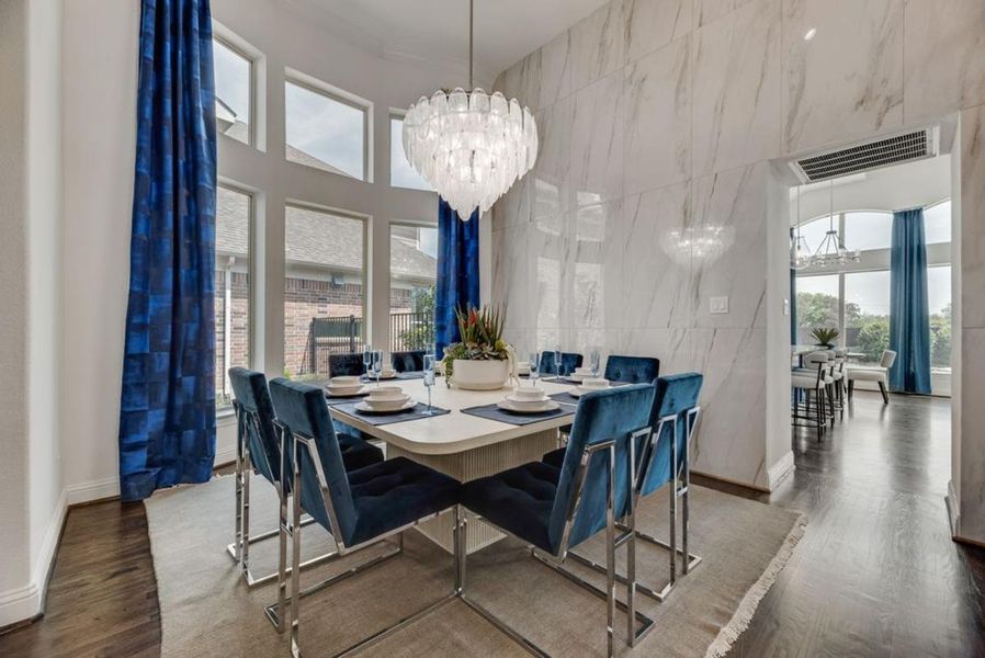 Representative furnished interior of a home built from the Hartford by Grand Homes in Creekside at Elevon, Lavon (Image 6).