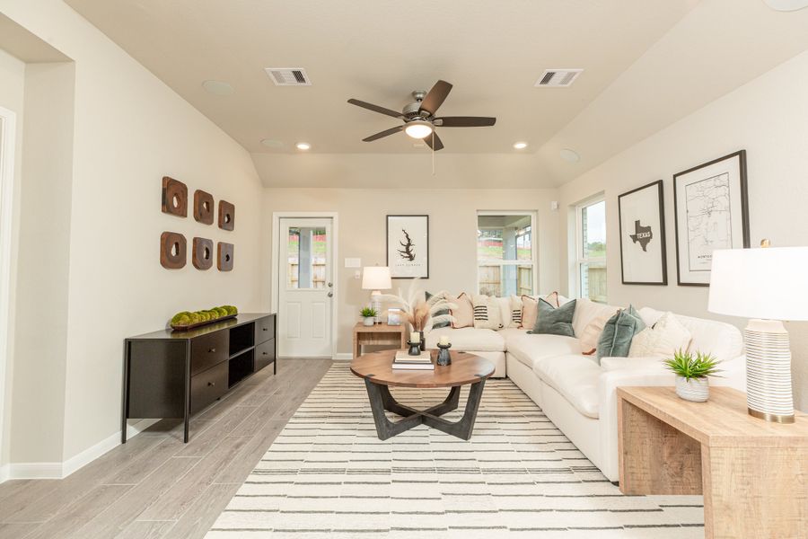 Furnished interior view inside a new home in Montgomery Ridge, Montgomery (Image 3).