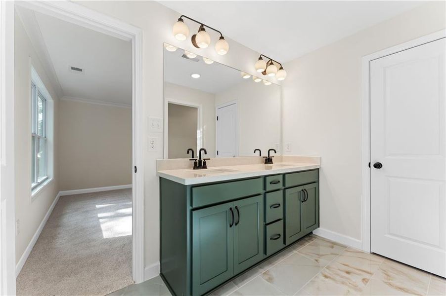 Furnished interior view inside a new home in River Walk Place, Lawrenceville (Image 7).
