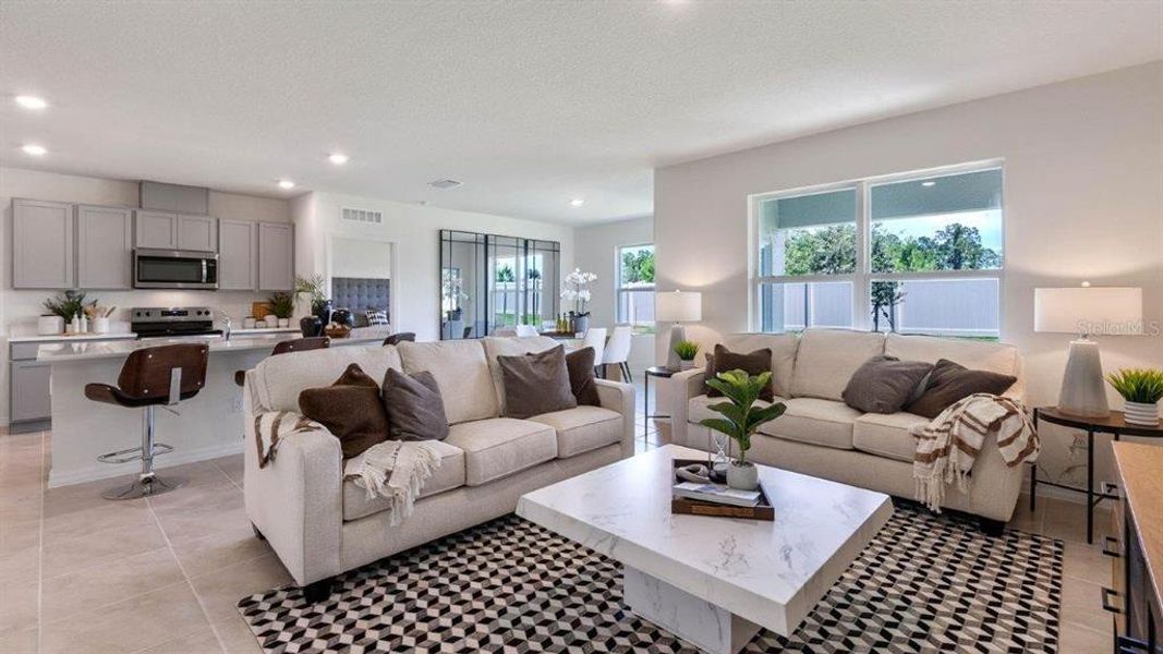 Furnished interior view inside a new home in Villamar, Winter Haven (Image 17).