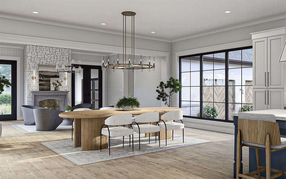 Furnished interior view inside a new home in , Tampa (Image 14).