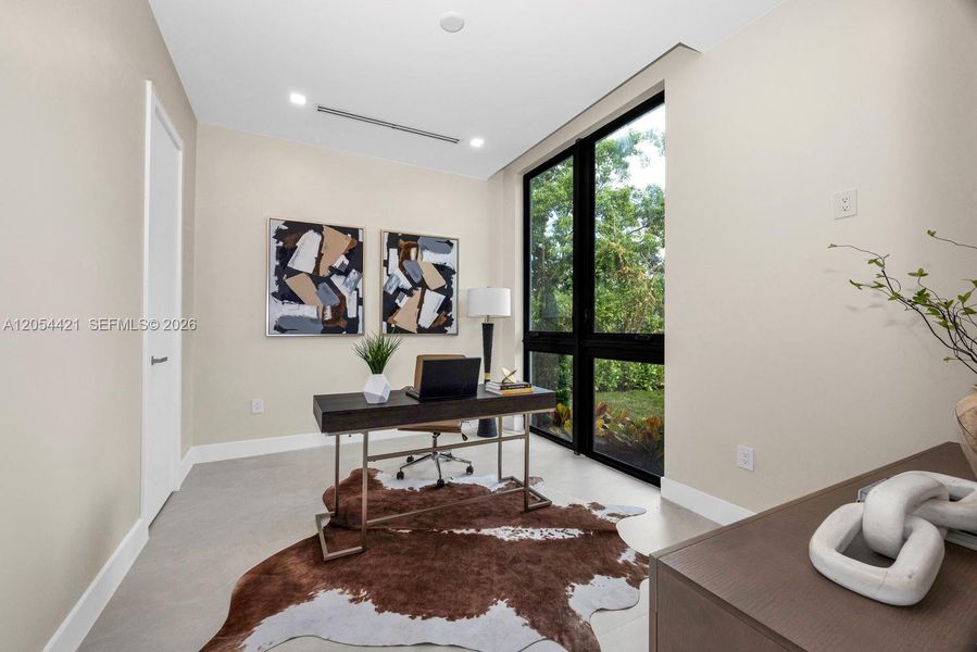 Furnished interior view inside a new home in , Miami (Image 8).