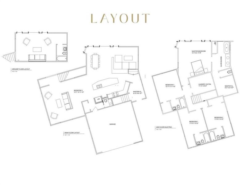 2D floor plan layout of this home in , Atlanta, GA (Image 4).