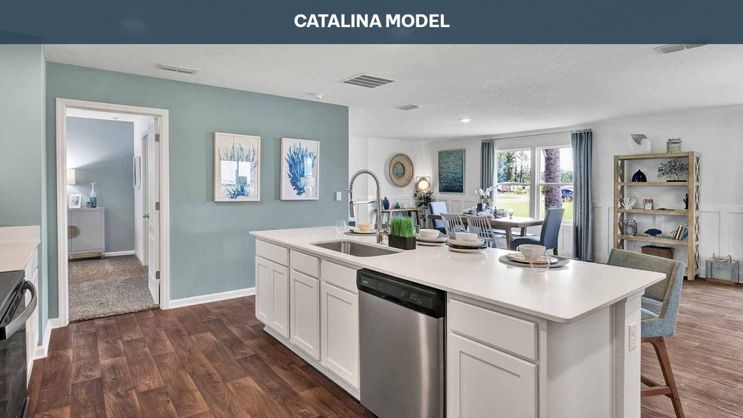 Representative furnished interior of a home built from the Catalina by D.R. Horton in Copes Landing, Jacksonville (Image 9). Representative furnished interior of a home built from the Catalina by D.R. Horton in Copes Landing, Jacksonville (Image 9).