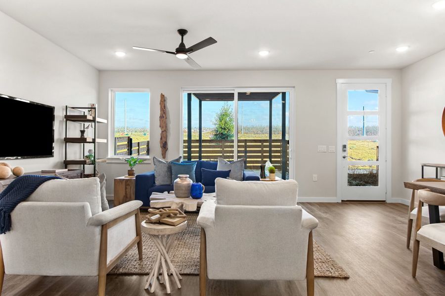 Furnished interior view inside a new home in Wildridge, Oak Point (Image 8).