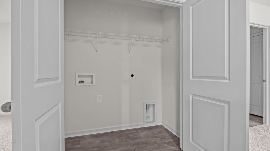 Representative unfurnished interior of a home built from the Rachel by D.R. Horton in Hobbs Farm, Ayden (Image 18).