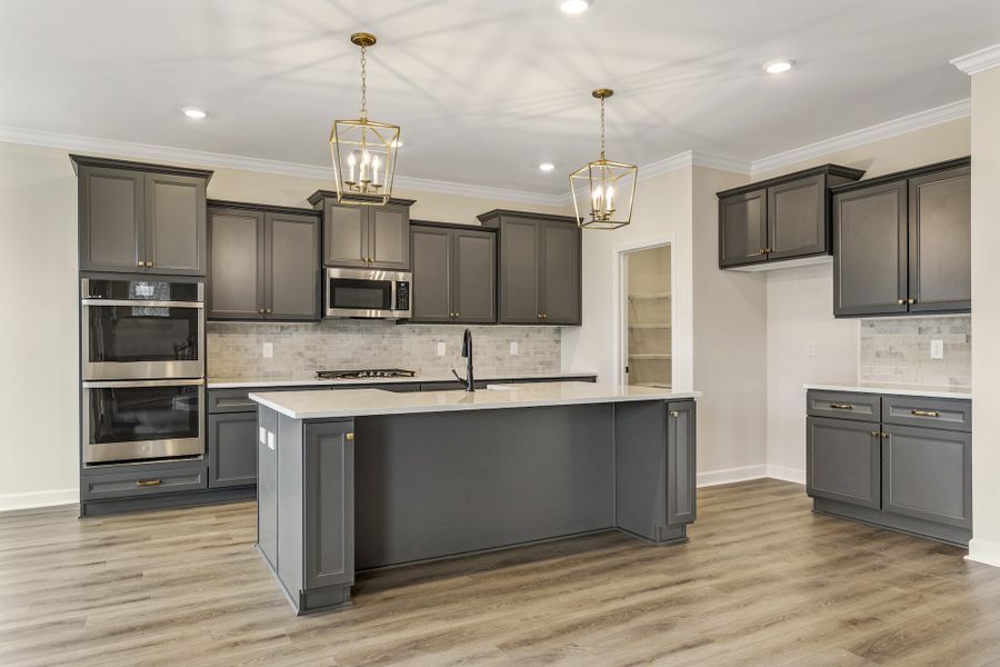 Furnished interior view inside a new home in Ridgecrest at Midway, Anderson (Image 8).
