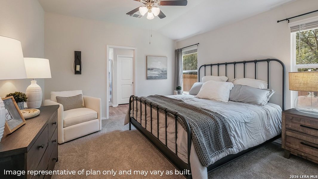 Furnished interior view inside a new home in Seneca Trails, Leon Valley (Image 17).