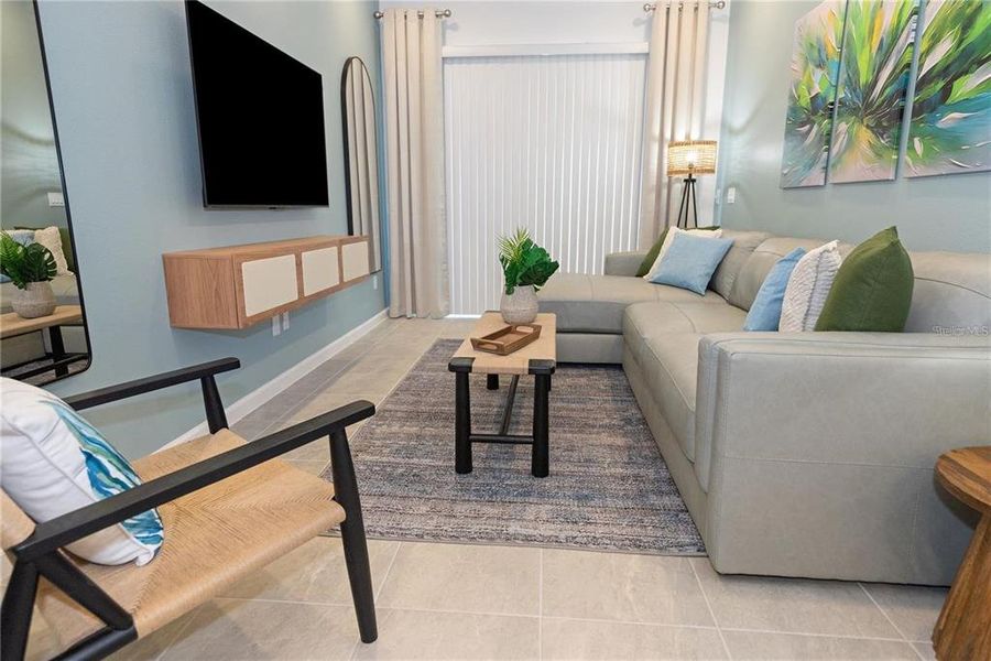 Furnished interior view inside a new home in , Orlando (Image 9).