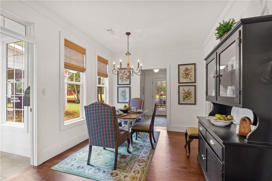 Furnished interior view inside a new home in , Monroe (Image 49).