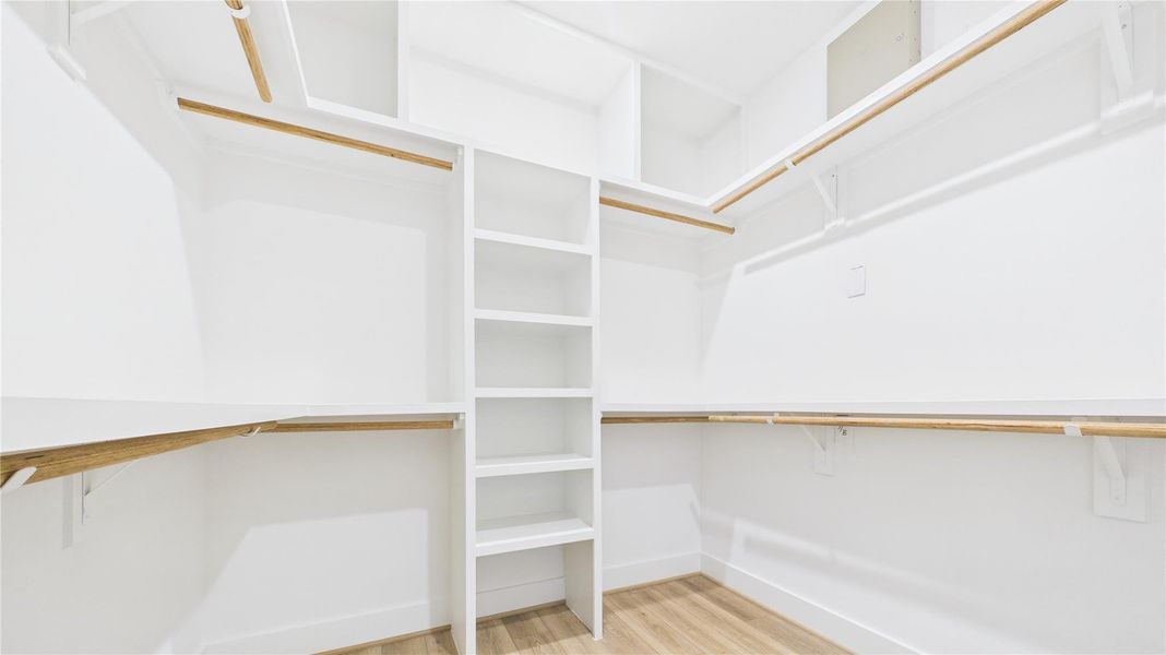 Primary closet Primary closet