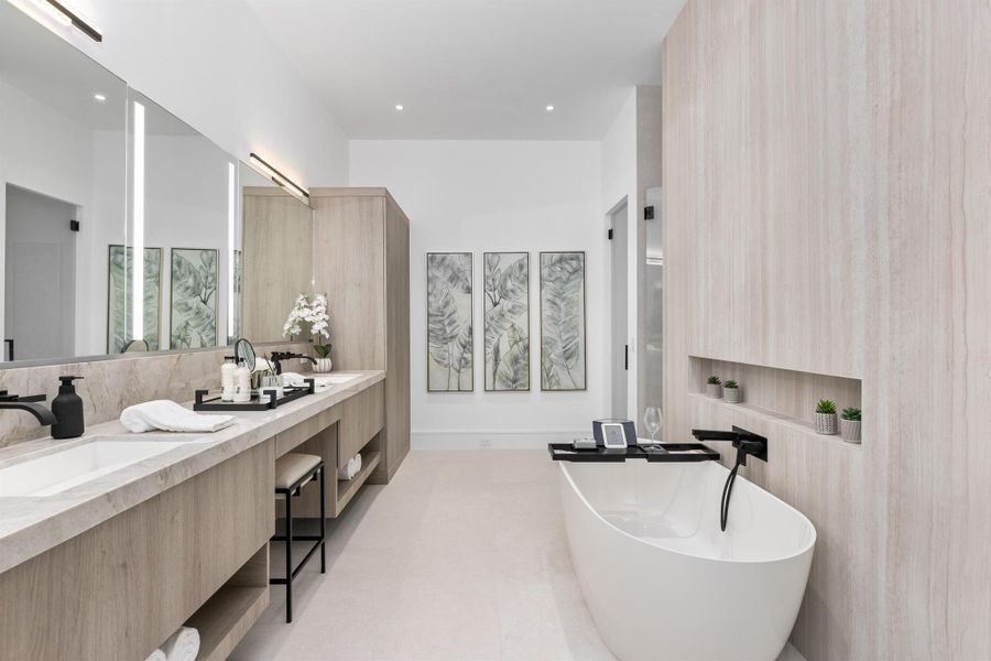 Furnished interior view inside a new home in , Delray Beach (Image 9).