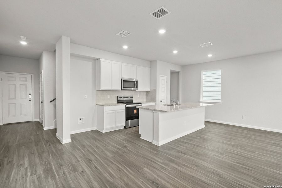 Furnished interior view inside a new home in Melissa Ranch, San Antonio (Image 14). Furnished interior view inside a new home in Melissa Ranch, San Antonio (Image 14).