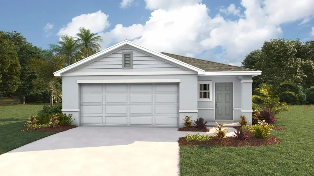 Front exterior of a new home in Waterford, Brooksville, FL, highlighting curb appeal (Image 1). Front exterior of a new home in Waterford, Brooksville, FL, highlighting curb appeal (Image 1).