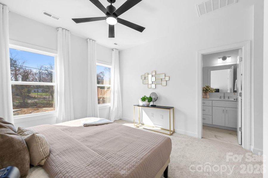 Furnished interior view inside a new home in , Charlotte (Image 13).