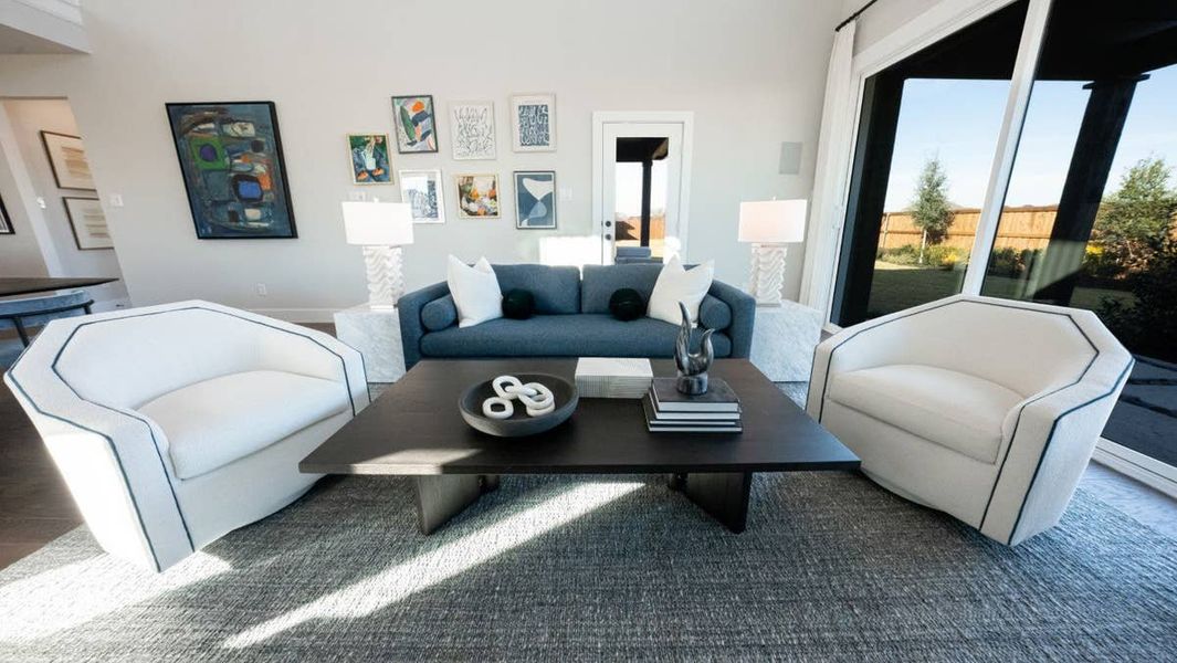 Representative furnished interior of a home built from the Roosevelt Select F by First Texas Homes in Parkside, Denton (Image 12).