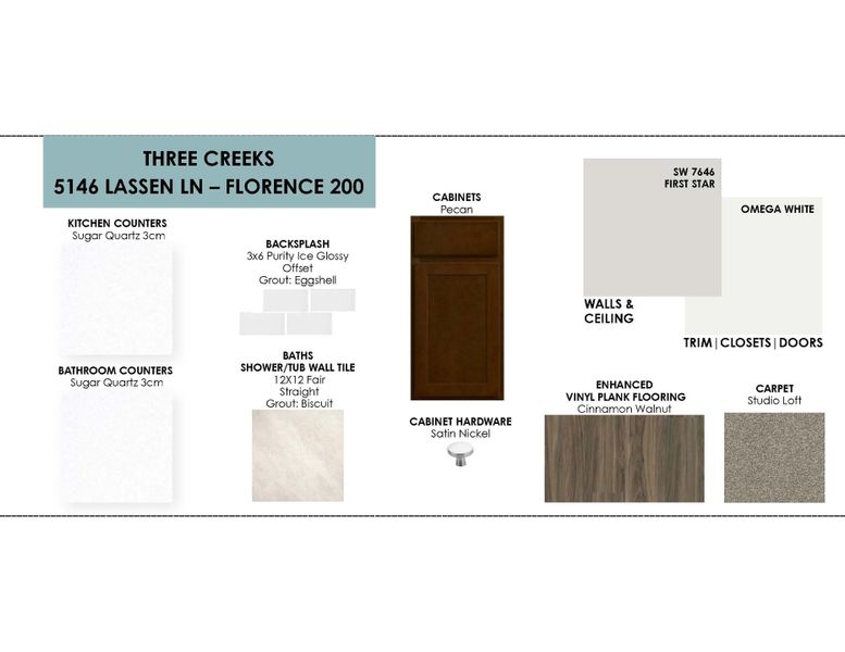 Sample of building materials used in homes in Three Creeks, Belton (Image 12). Sample of building materials used in homes in Three Creeks, Belton (Image 12).