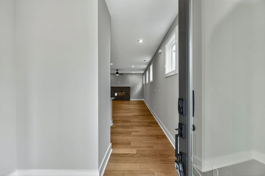 Representative unfurnished interior of a home built from the Onyx D by Homes by Dickerson in Chatham Park, Pittsboro (Image 12).