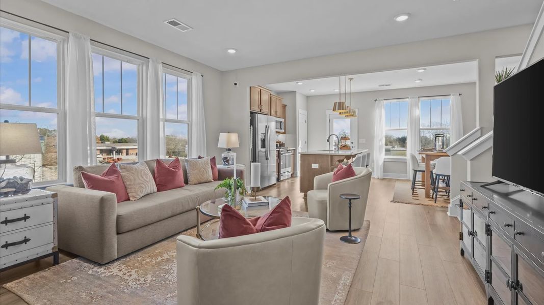 Furnished interior view inside a new home in Saluda Crossing, Piedmont (Image 4).