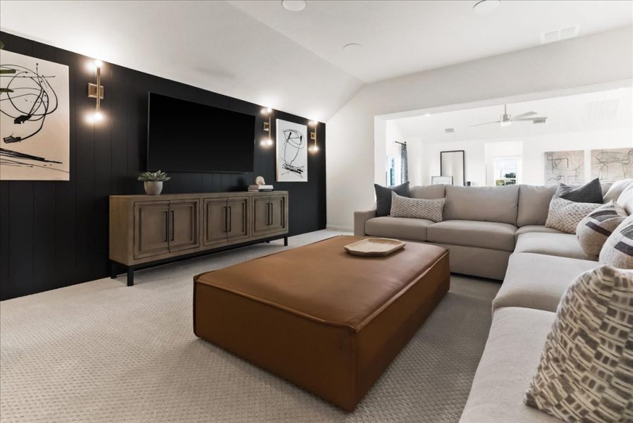 Furnished interior view inside a new home in Meadow Run, Melissa (Image 12). Furnished interior view inside a new home in Meadow Run, Melissa (Image 12).