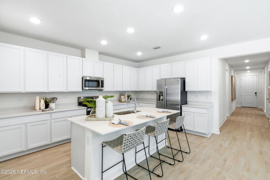 Furnished interior view inside a new home in Aspen Trail, Jacksonville (Image 12).