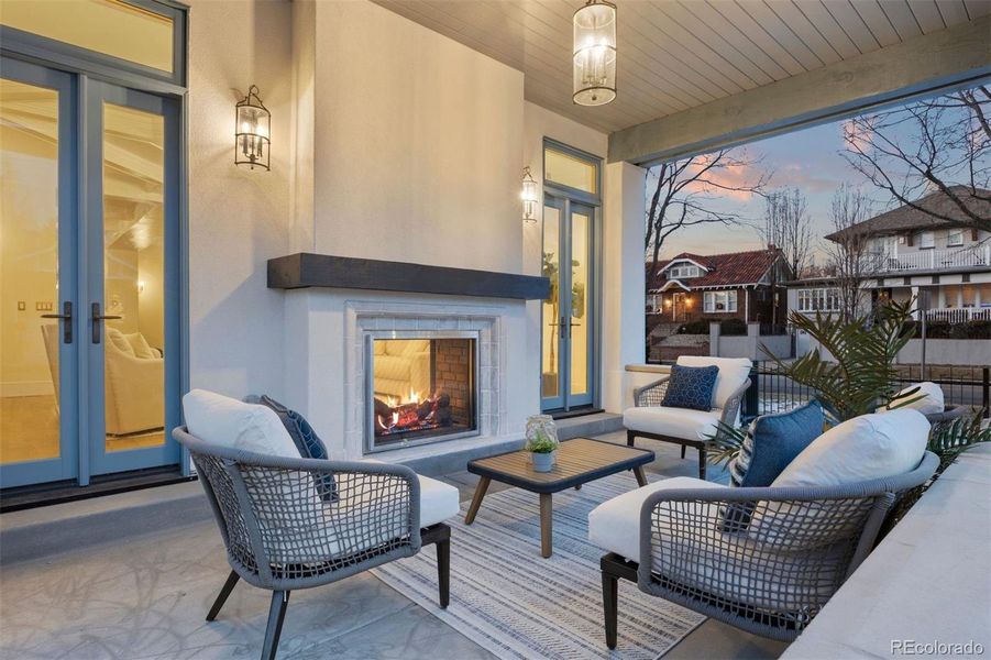 Exterior details and patio area of a home in , Denver (Image 3).