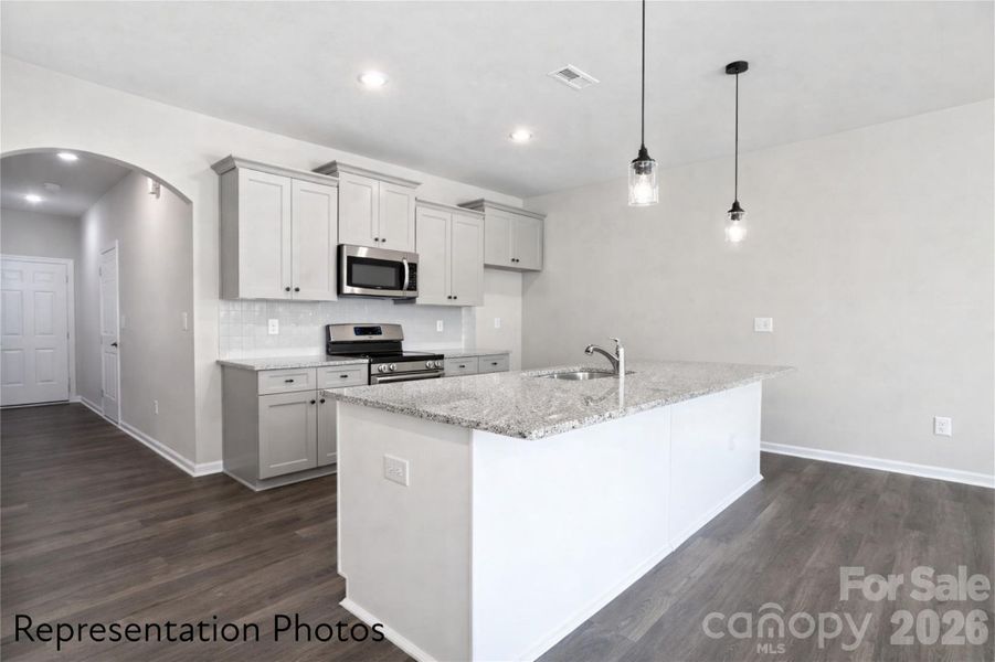 Furnished interior view inside a new home in , Charlotte (Image 6).