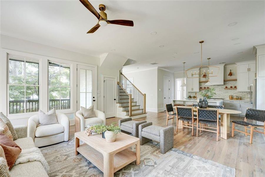 Furnished interior view inside a new home in , Atlanta (Image 12).