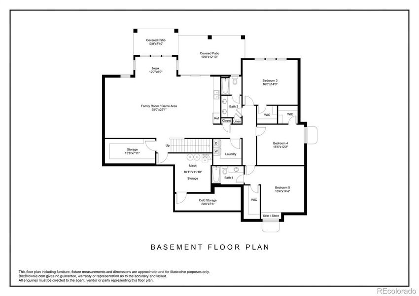 2D floor plan layout of this home in , Franktown, CO (Image 4).