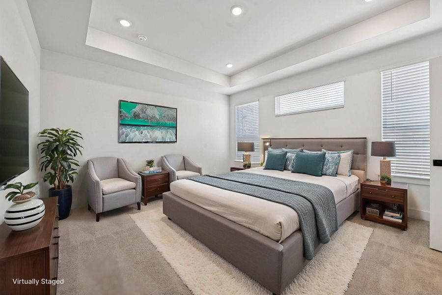 Furnished interior view inside a new home in Pinewood Trails - Luxe Series, Houston (Image 10).