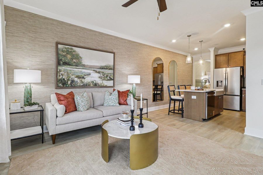 Furnished interior view inside a new home in Walker’s Trail, Lexington (Image 19). Furnished interior view inside a new home in Walker’s Trail, Lexington (Image 19).