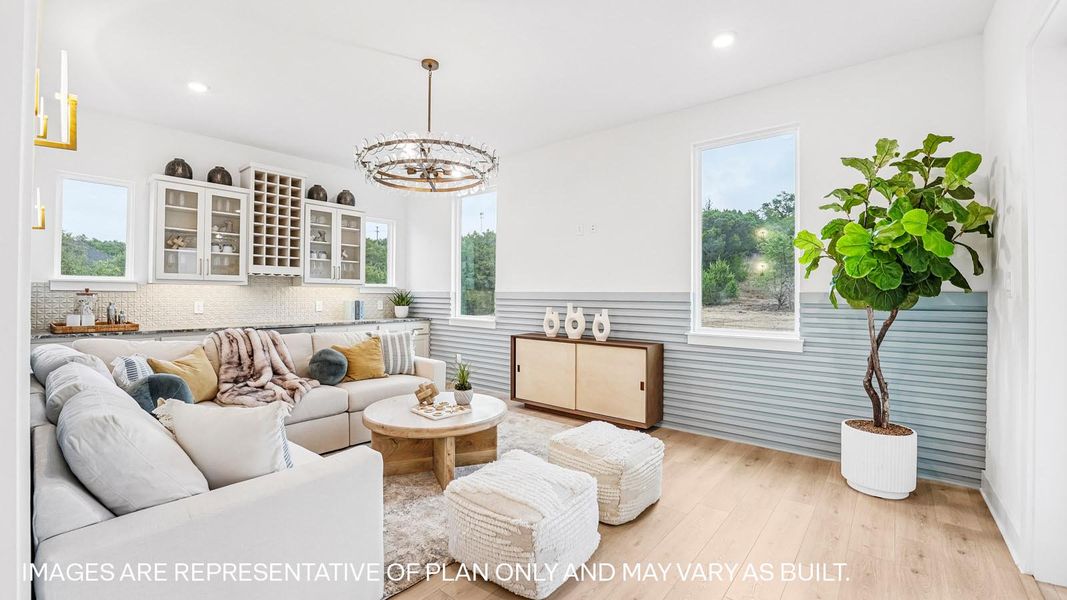 Representative furnished interior of a home built from the The Bremond by D.R. Horton in Sola Vista at West Cypress Hills, Briarcliff (Image 24).