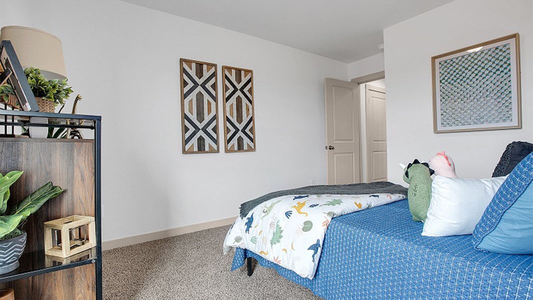 Representative furnished interior of a home built from the The Texas Cali by D.R. Horton in Everest Heights, Lubbock (Image 8).
