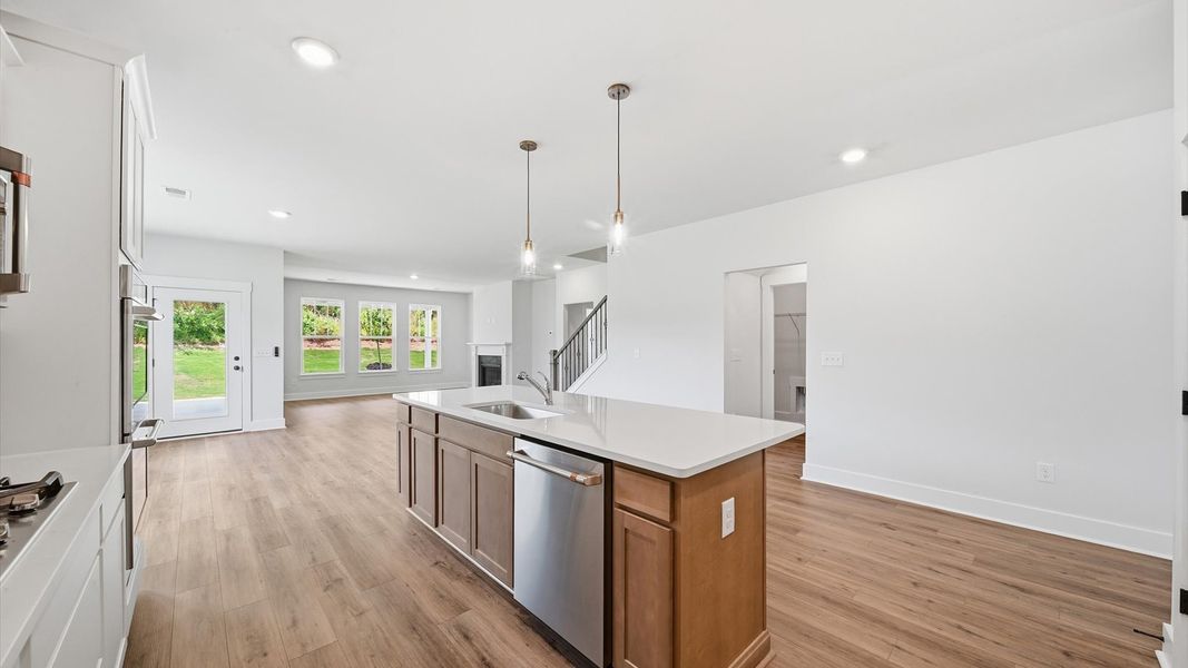 Furnished interior view inside a new home in Creeks at Midway, Anderson (Image 16).